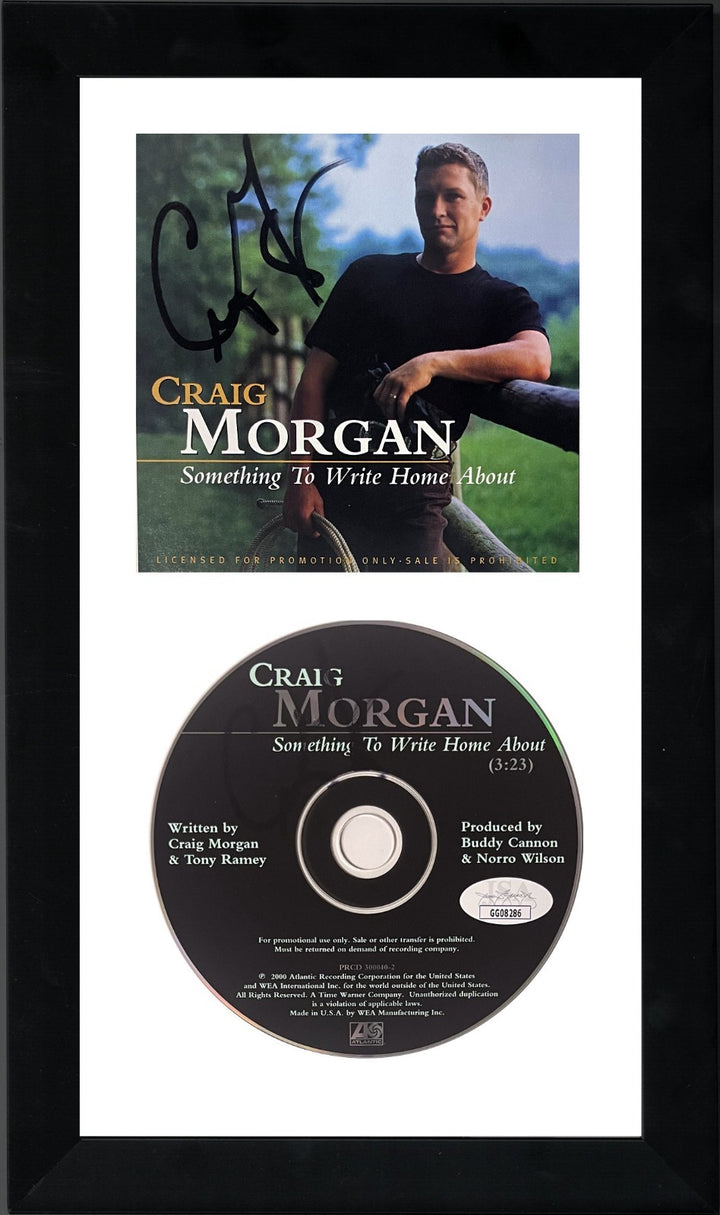 Craig Morgan signed 2000 Something To Write Home About Album Cover CD Framed-JSA