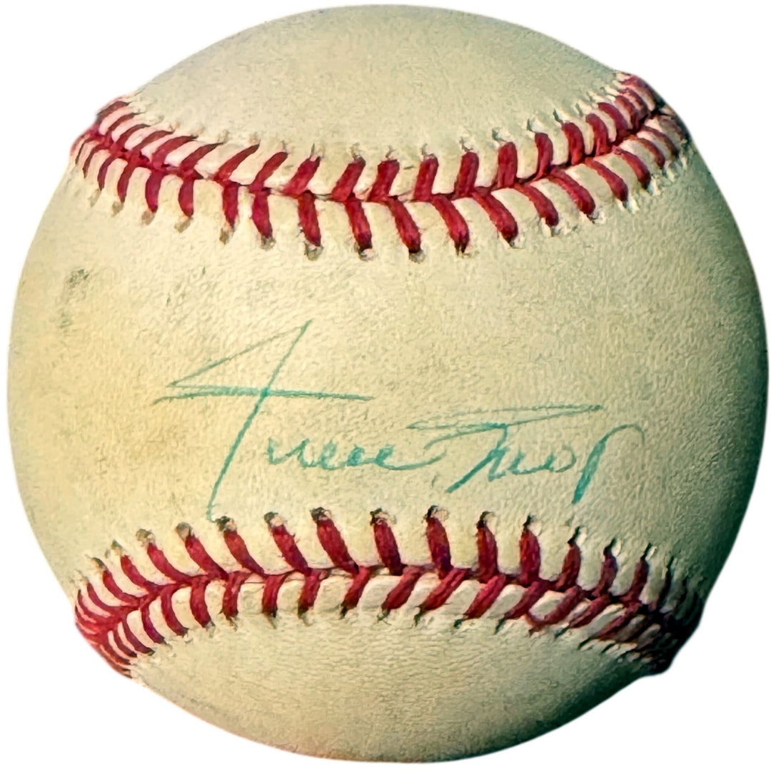 Willie Mays signed OFC Rawlings National League RONL Baseball toning Beckett Rev