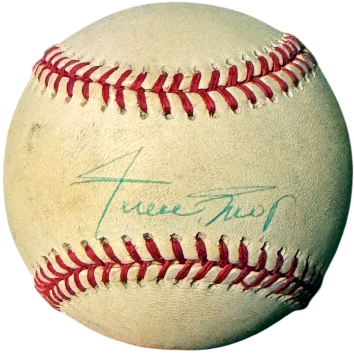 Willie Mays signed OFC Rawlings National League RONL Baseball toning Beckett Rev
