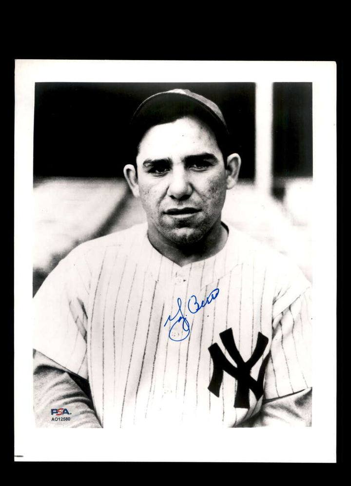 Yogi Berra PSA DNA Signed 8x10 Photo Autograph Yankees