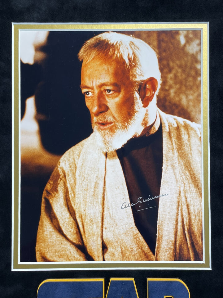 Alec Guinness Autographed Star Wars Obi-Wan Kenobi 8x10 Photo Framed JSA Signed