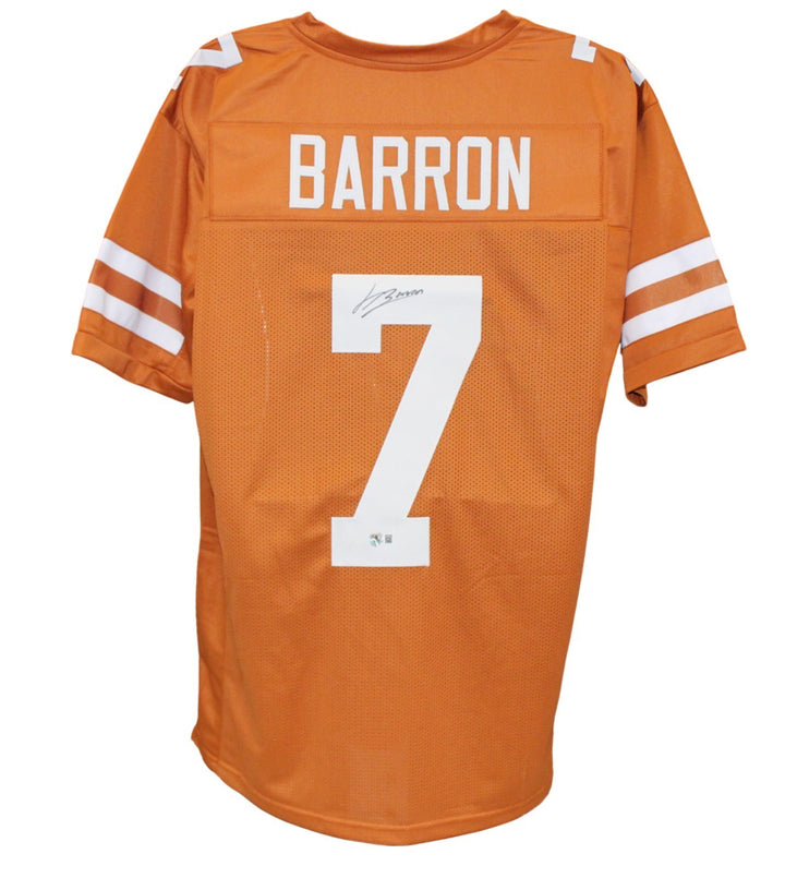 Jahdae Barron Autographed College Style XL Orange Jersey Beckett Witness 54017