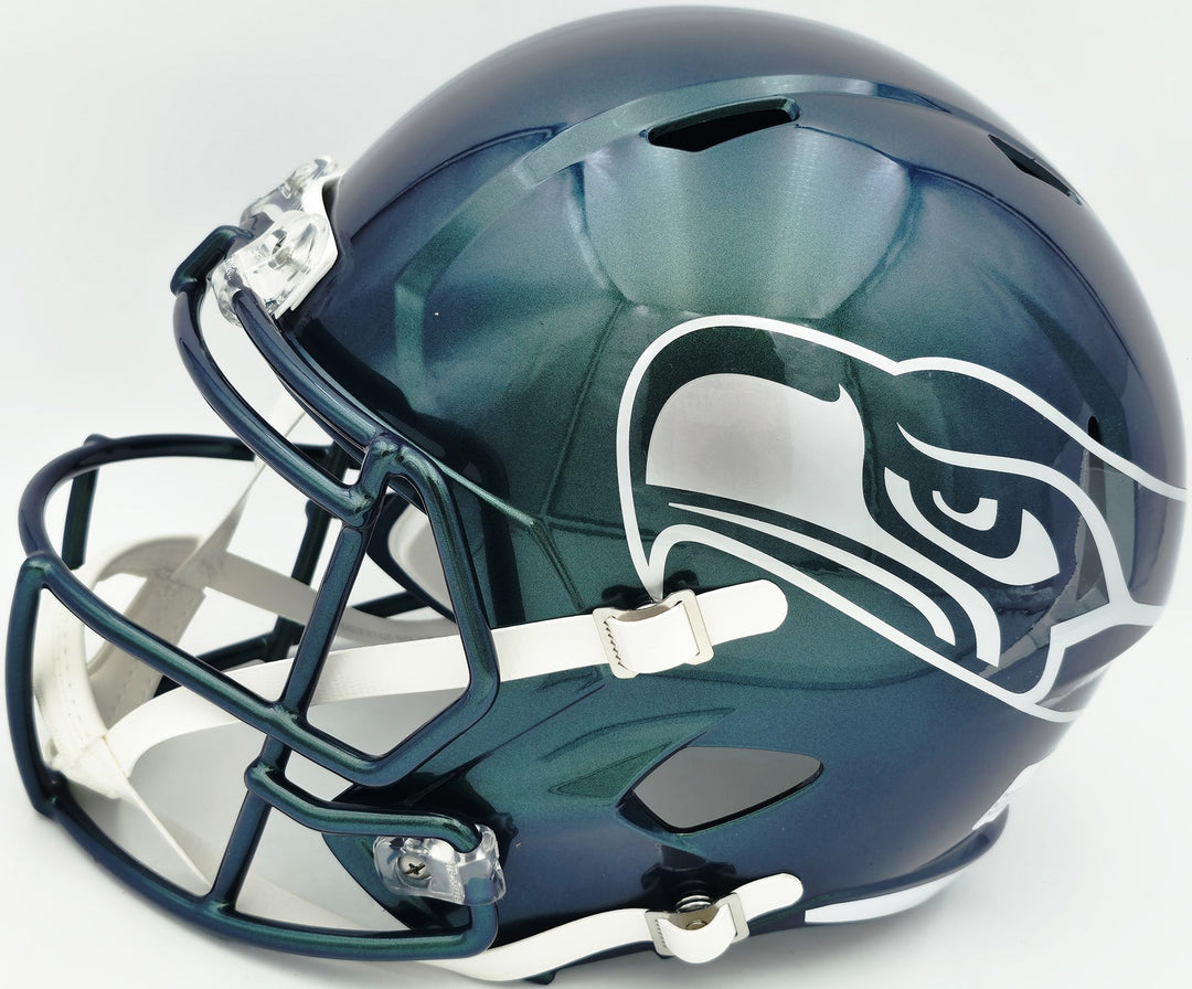Earl Thomas III Signed Seahawks Rivalries Full Sz Rep Speed Helmet Beckett Wit
