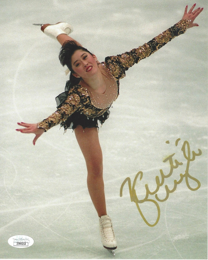 Kristi Yamaguchi Hand Signed Figure Skating 8x10 Photo JSA COA Olympics Gold C