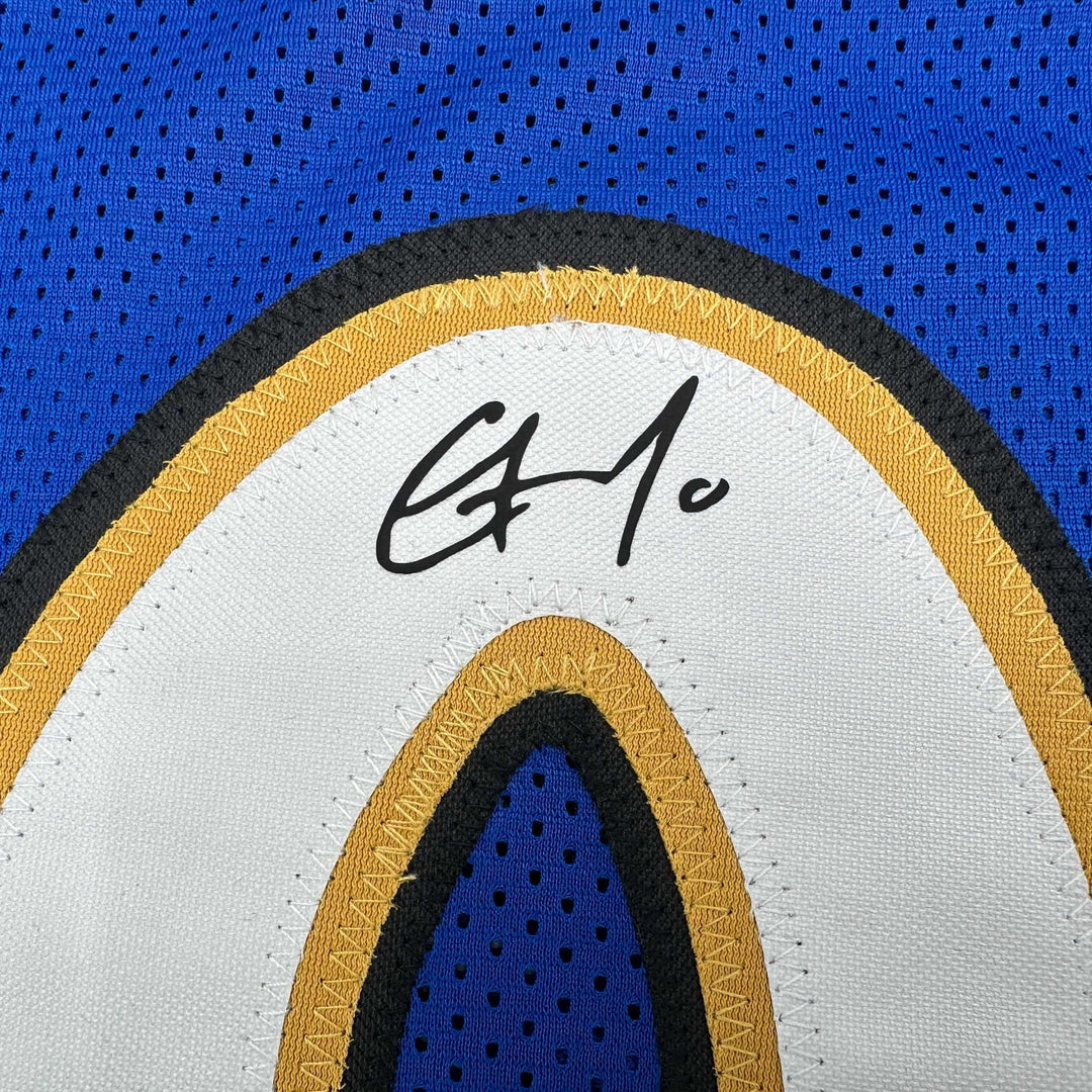 Facsimile Autographed Gilbert Arenas Washington Blue Reprint Jersey Size Mens XL