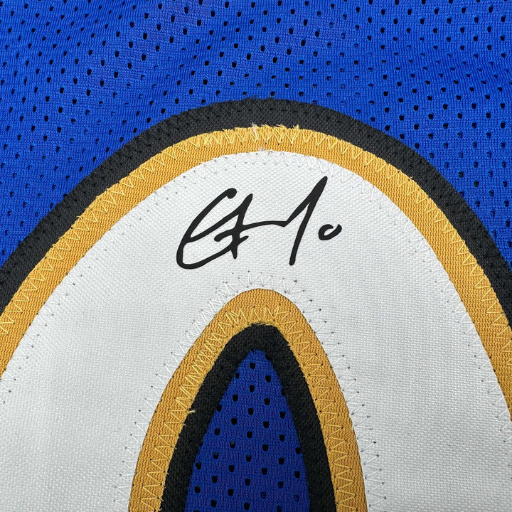 Facsimile Autographed Gilbert Arenas Washington Blue Reprint Jersey Size Mens XL