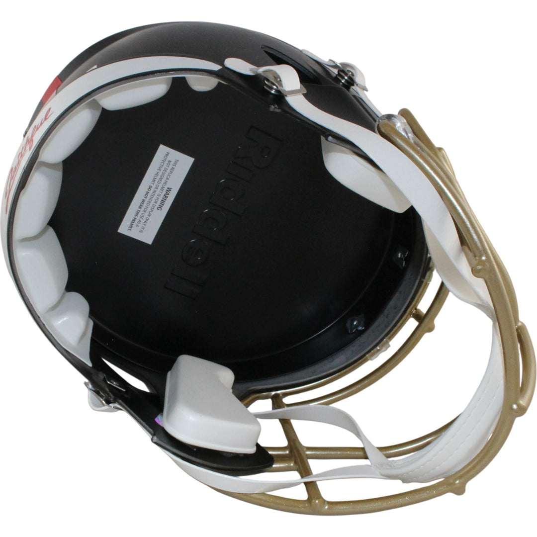 Frank Gore Autographed San Francisco 49ers F/S Rivalries Helmet Beckett W 55057