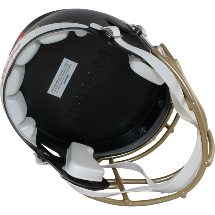 Frank Gore Autographed San Francisco 49ers F/S Rivalries Helmet Beckett W 55057