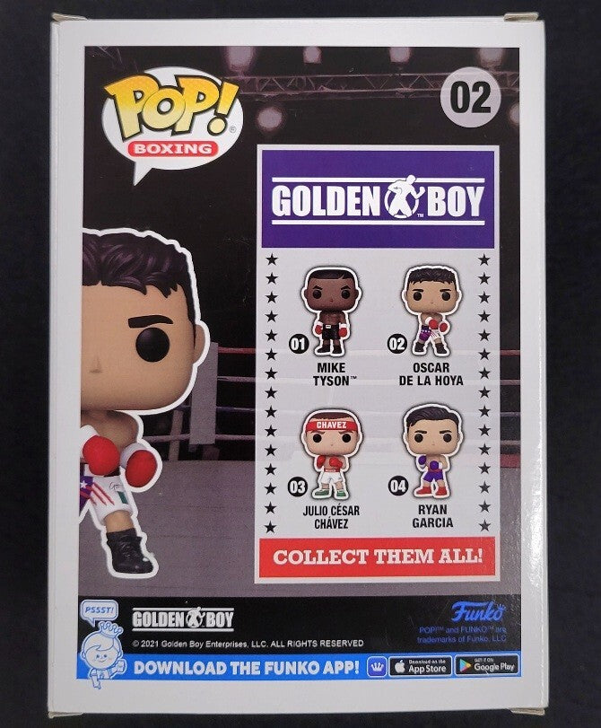 Oscar De La Hoya signed RARE "HOF" Funko Pop autograph ~ BAS Beckett Holo