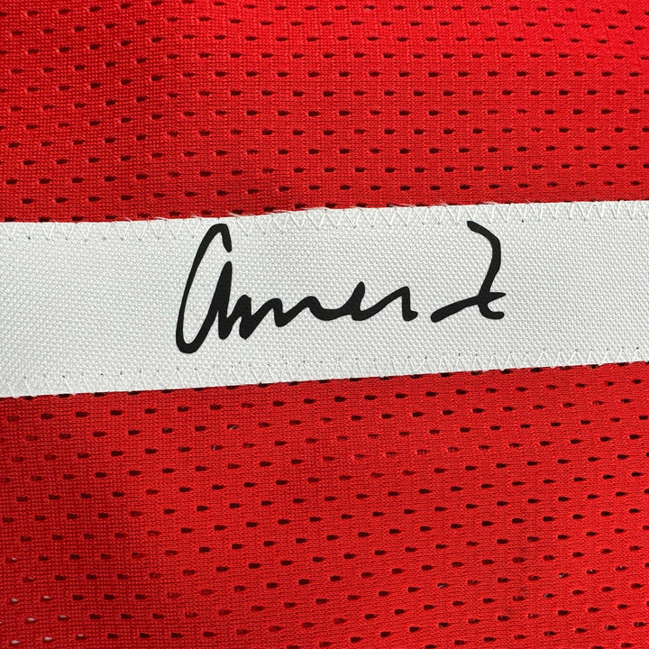 Facsimile Autographed Amen Thompson Houston Red Reprint Jersey Size Men's XL