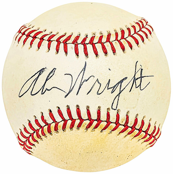 A.B. Wright Signed NL Baseball Boston Braves Vintage Sig Beckett #BH039016