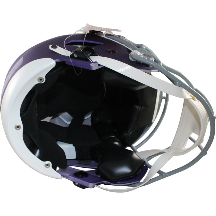 Justin Jefferson Signed Minnesota Vikings SpeedFlex Tribute Helmet BAS W 56147