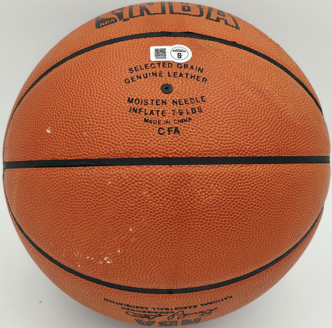 George Mikan Auto Spalding NBA Leather Game Basketball Minneapolis Laker Beckett