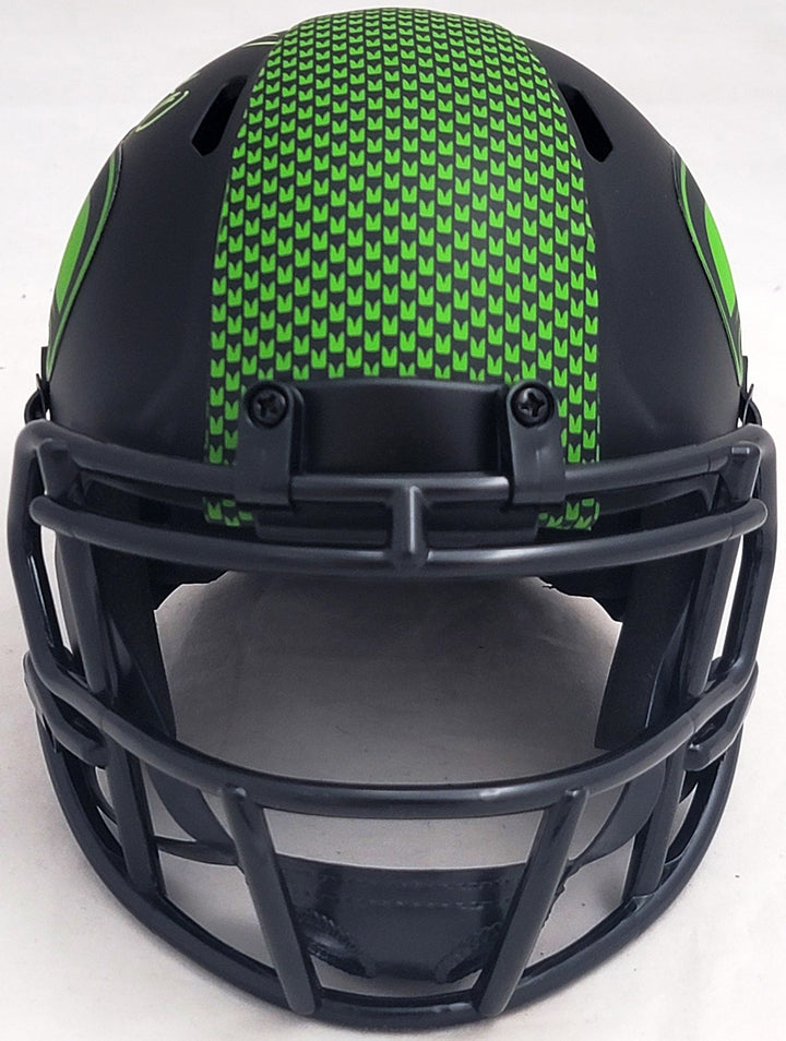 Uchenna Nwosu Signed Seattle Seahawks Eclipse Black Speed Mini Helmet MCS Holo