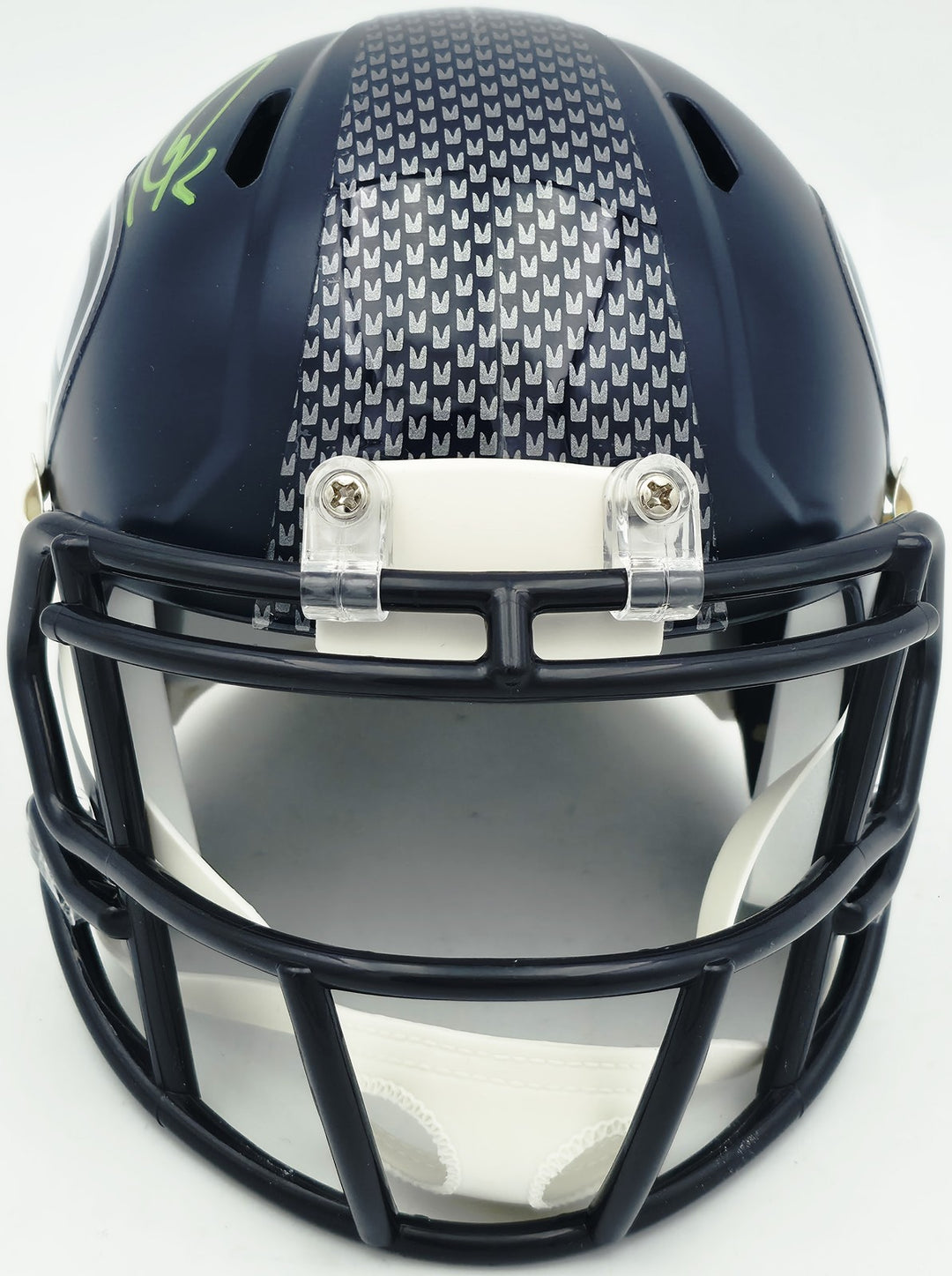 Zach Charbonnet Signed Seattle Seahawks Blue Speed Mini Helmet MCS Holo
