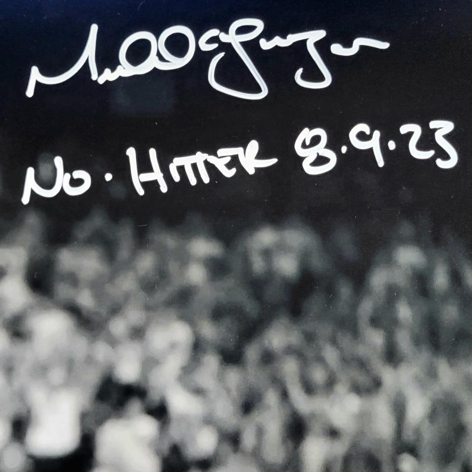 Michael Lorenzen signed "No Hitter 8-9-23" 16x20 Photo auto BAS Beckett Witness