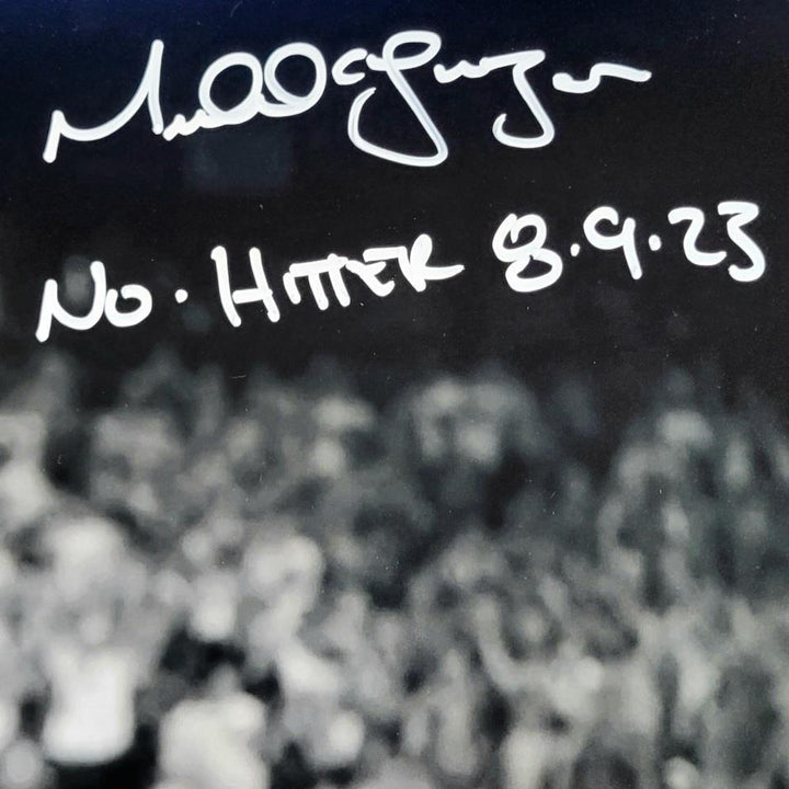 Michael Lorenzen signed "No Hitter 8-9-23" 16x20 Photo auto BAS Beckett Witness