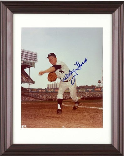 Whitey Ford signed New York Yankees MLB 8x10 Photo Framed- Tuff Stuff COA (HOF)
