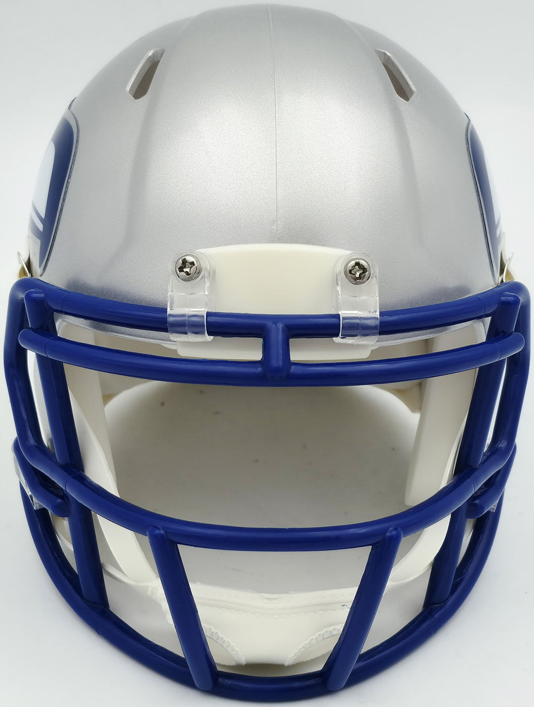 Brian Blades Signed Seahawks 1983-01 Throwback Silver Speed Mini Helmet MCS Holo