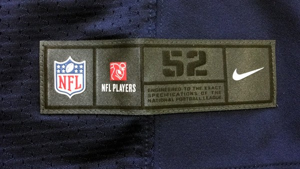 Seattle Seahawks Russell Wilson Signed Blue Nike Elite Jersey Size 52 RW Holo