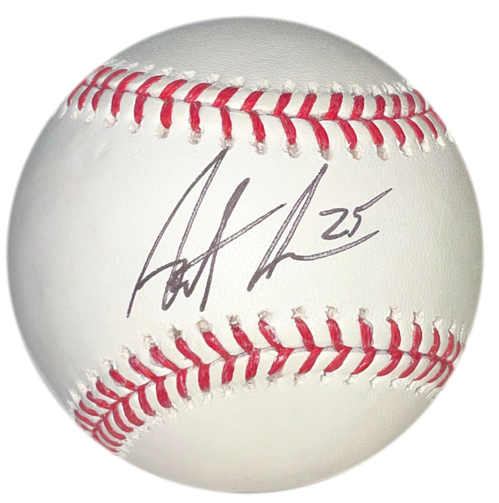 AUSTIN ALLEN AUTOGRAPHED OML RAWLINGS BASEBALL w/PSA-DNA COA OAKLAND A's CATCHER