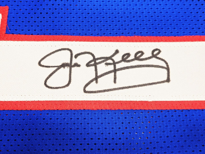 Buffalo Bills Jim Kelly Signed Blue Jersey Beckett Witness