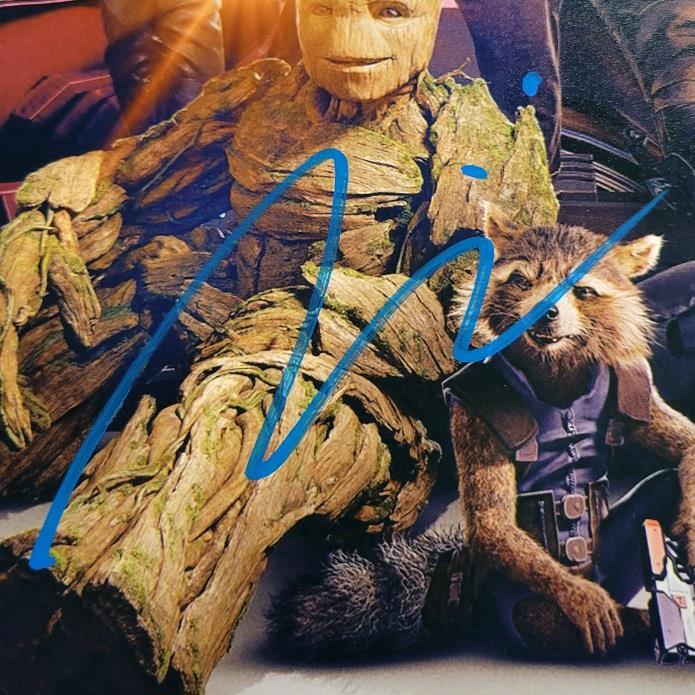Vin Diesel signed Guardians of the Galaxy Vol. 3 11x17 photo autograph BAS