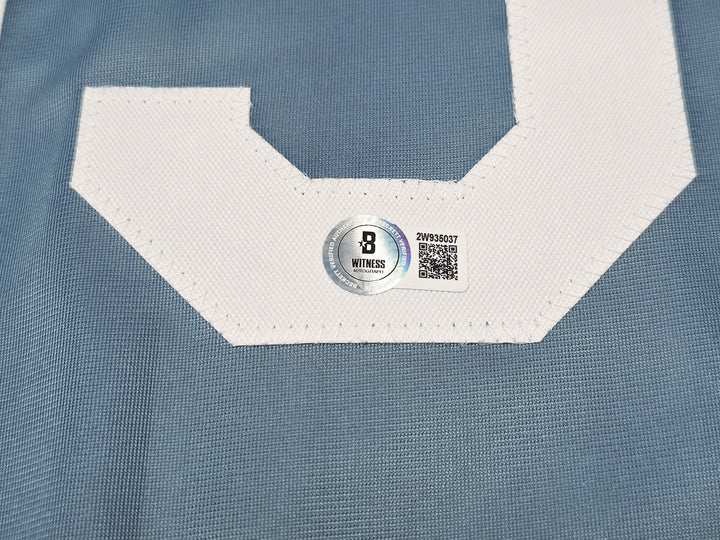 Kansas City Royals Salvador Perez Signed Baby Blue Jersey Beckett Witness
