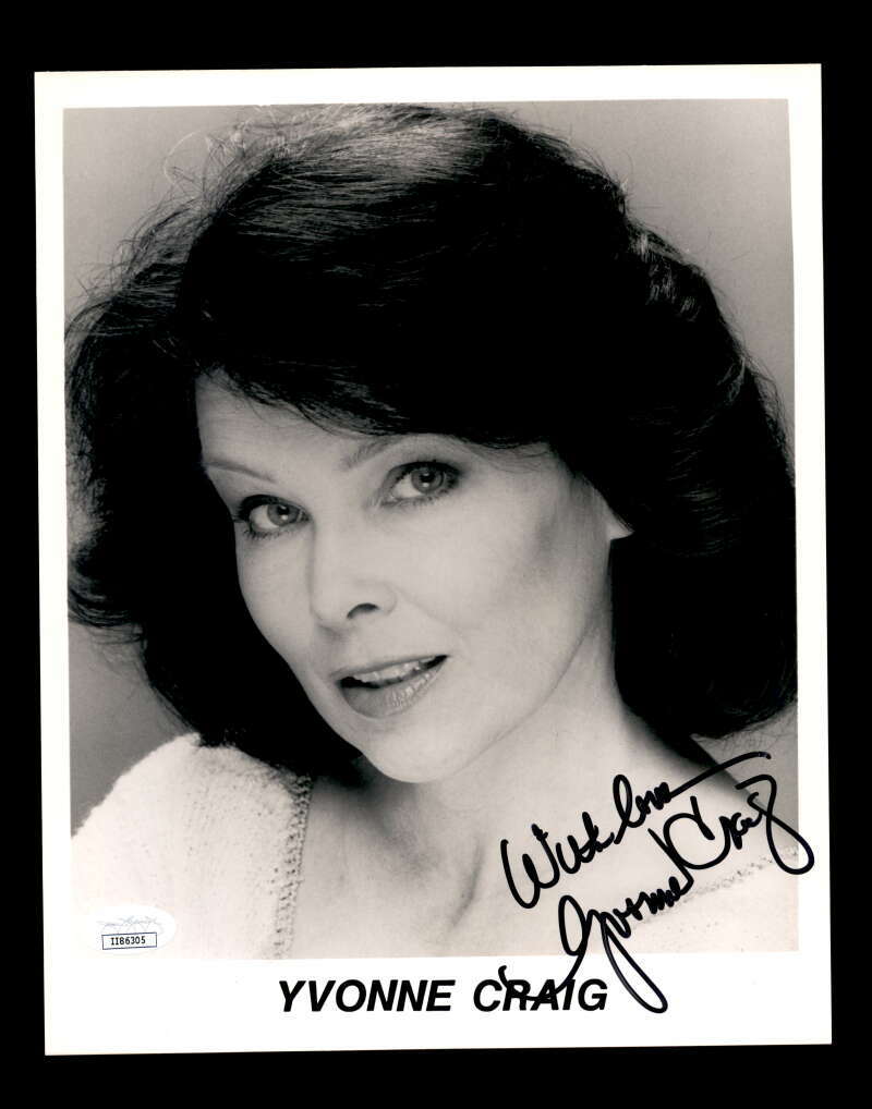 Yvonne Craig JSA Coa Signed 8x10 Photo Certified Autograph