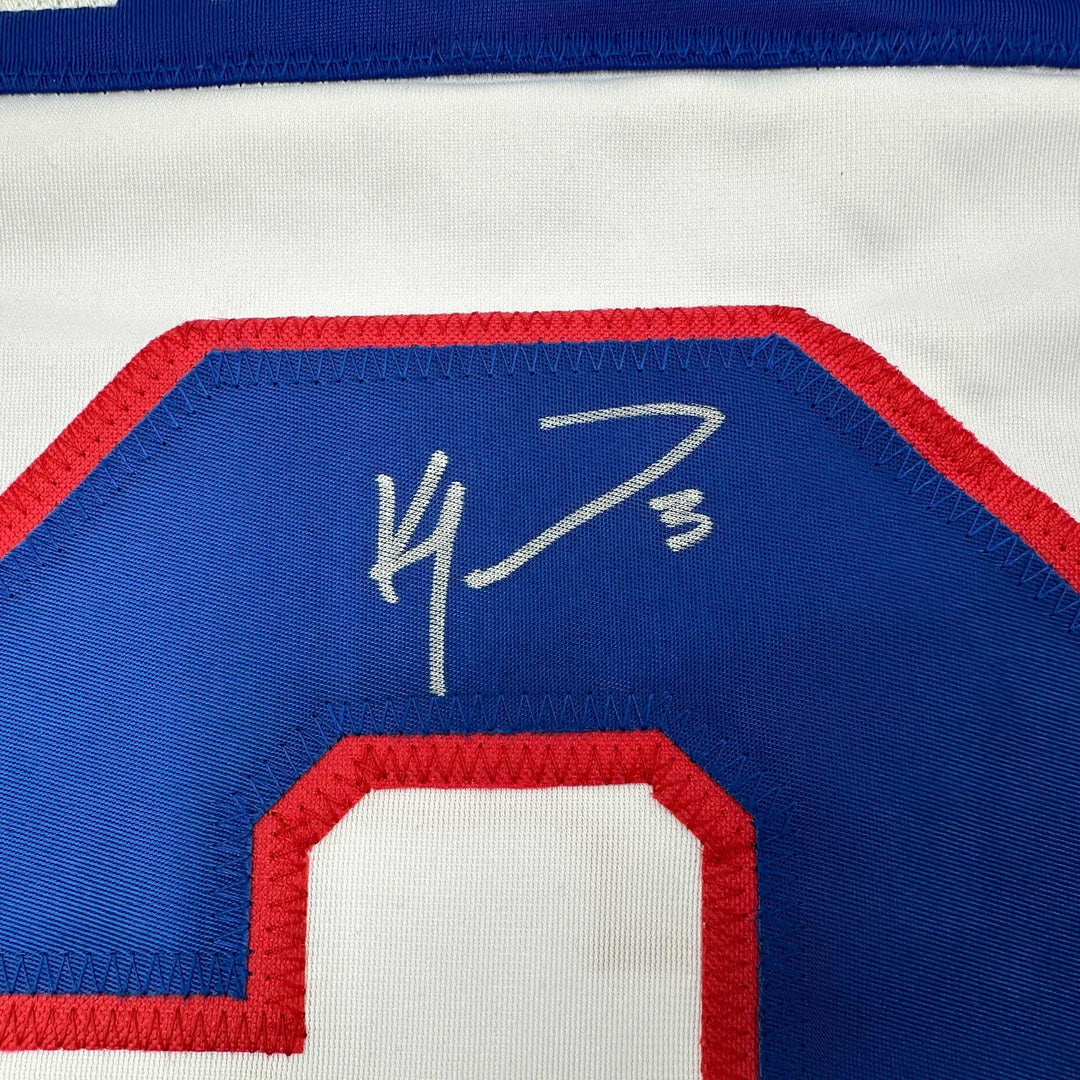 Signed Ken Morrow Team USA Miracle On Ice 1980 White Jersey JSA COA