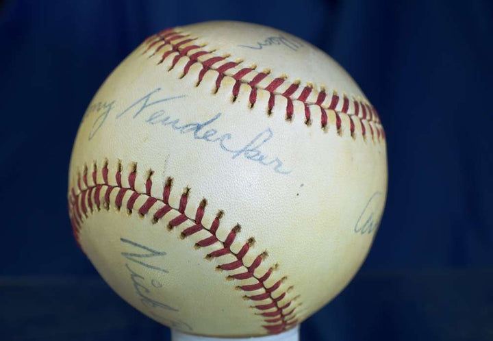 Umpire Crew Jsa Signed / 4 Reach Macphail American League Autograph Baseball