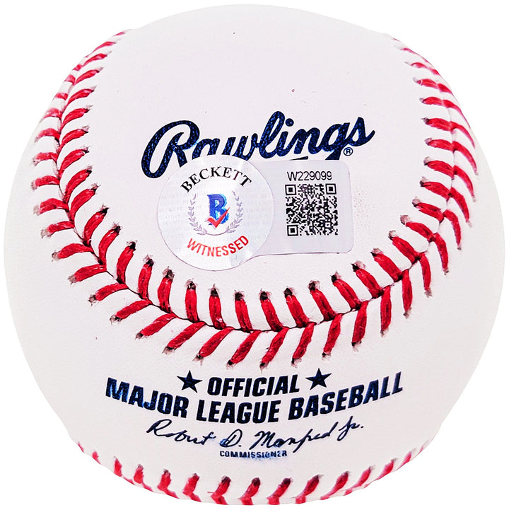 Johan Santana Signed MLB Baseball Minnesota Twins "AL CY 04, 06" Beckett Wit