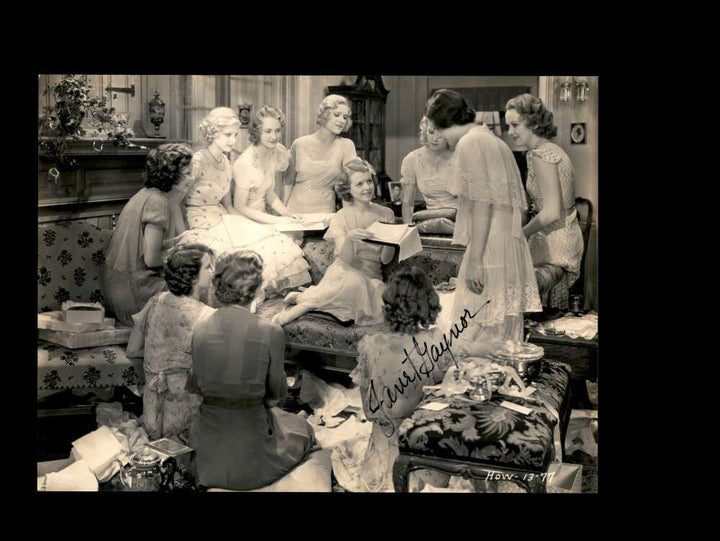 Janet Gaynor JSA Coa Signed 7x9 Vintage The First Year Photo Autograph