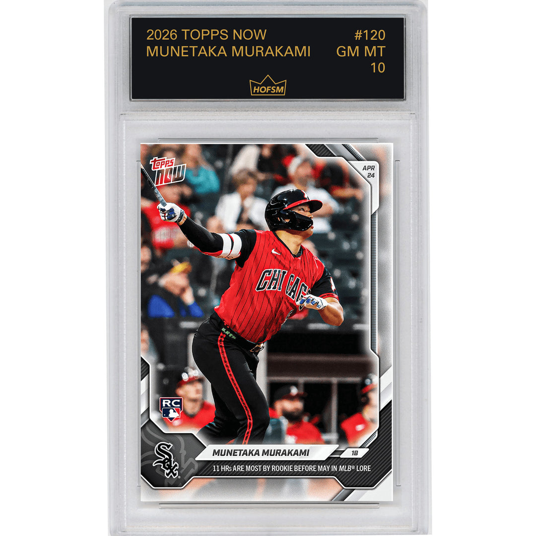 Graded 2026 Topps Now Munetaka Murakami #120 Rookie RC Baseball Card HOFSM 10