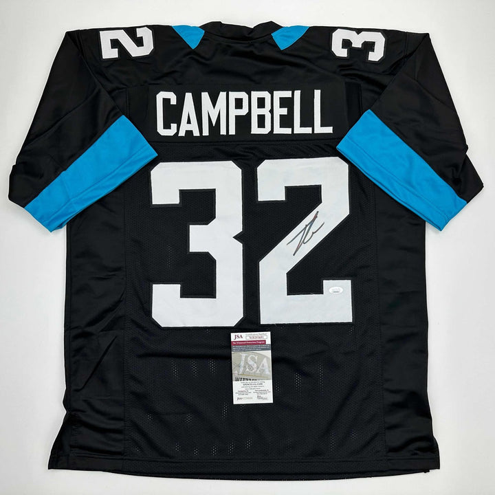 Autographed/Signed Tyson Campbell Jacksonville Black Jersey JSA COA