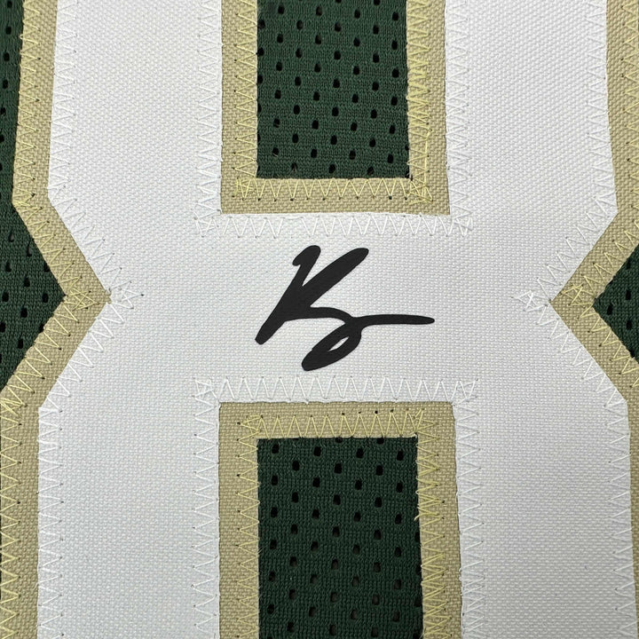 Facsimile Autographed Kyle Kuzma Milwaukee Green Reprint Jersey Size Men's XL