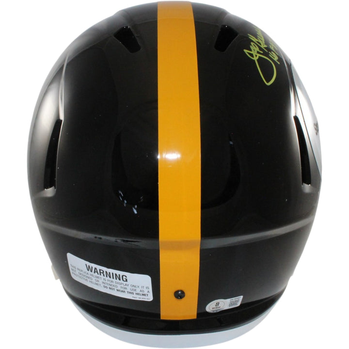 Joe Greene Autographed Pittsburgh Steelers F/S TB Helmet Beckett Witness 56952