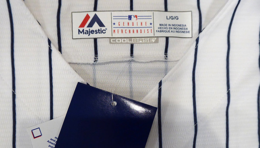 New York Yankees Gleyber Torres Signed White Majestic Cool Base Jersey Size L