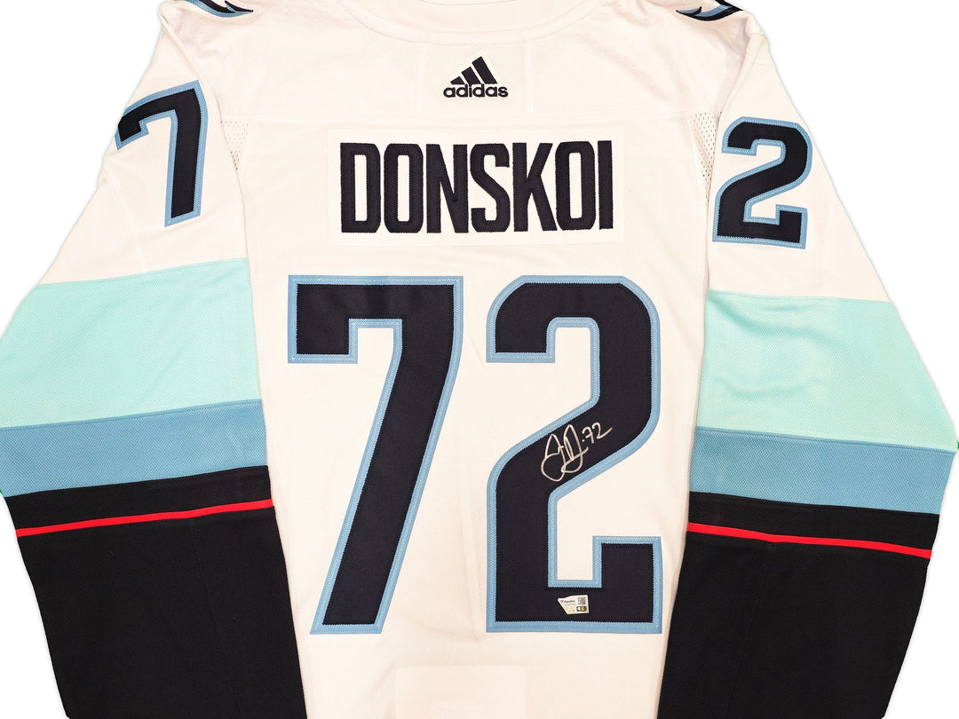 Kraken Joonas Donskoi Auto White Adidas Auth Jersey 54 Inaugural Season Fanatics