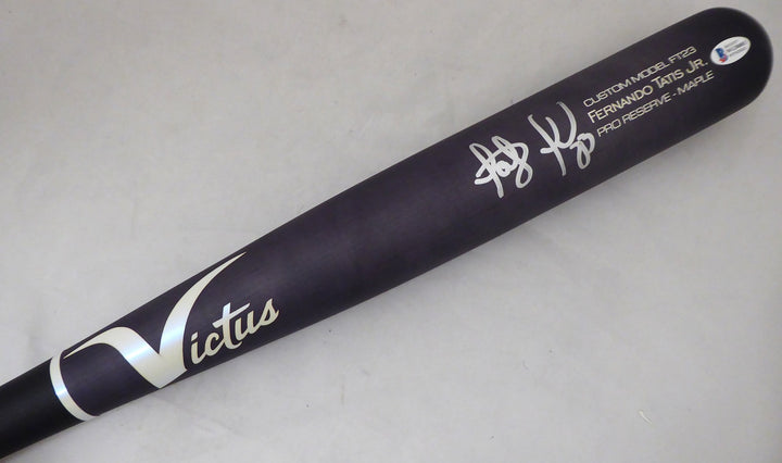 Fernando Tatis Jr. Signed Matte Black Victus Game Model Bat San Diego Padres