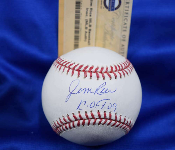 Jim Rice HOF 89 Steiner and MLB Coa Autograph Major League OML Signed Baseball