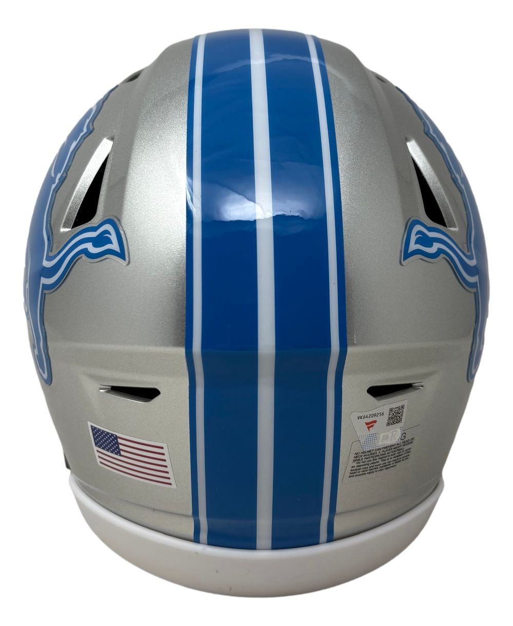 David Montgomery Signed Detroit Lions MIDI SpeedFlex Helmet Fanatics