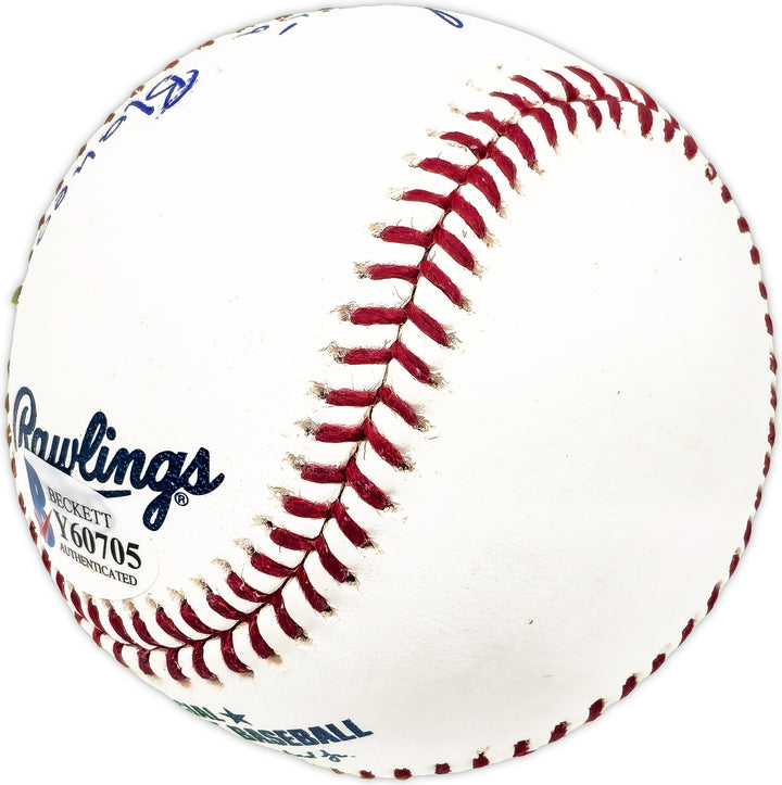 Ronald Acuna Jr. Signed MLB Baseball Atlanta Braves Full Name Beckett #Y60705
