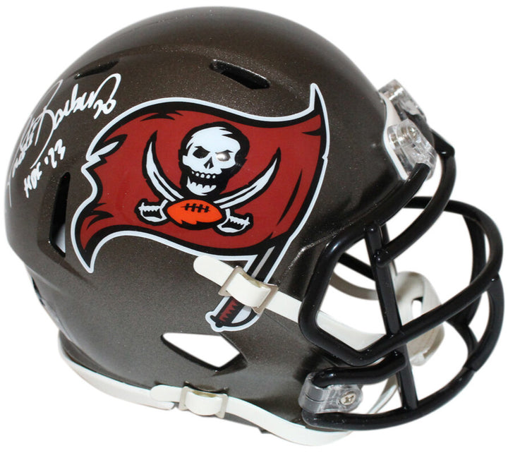Ronde Barber Signed Tampa Bay Bucs TB '97-'13 Mini Helmet w/HOF BAS 40183