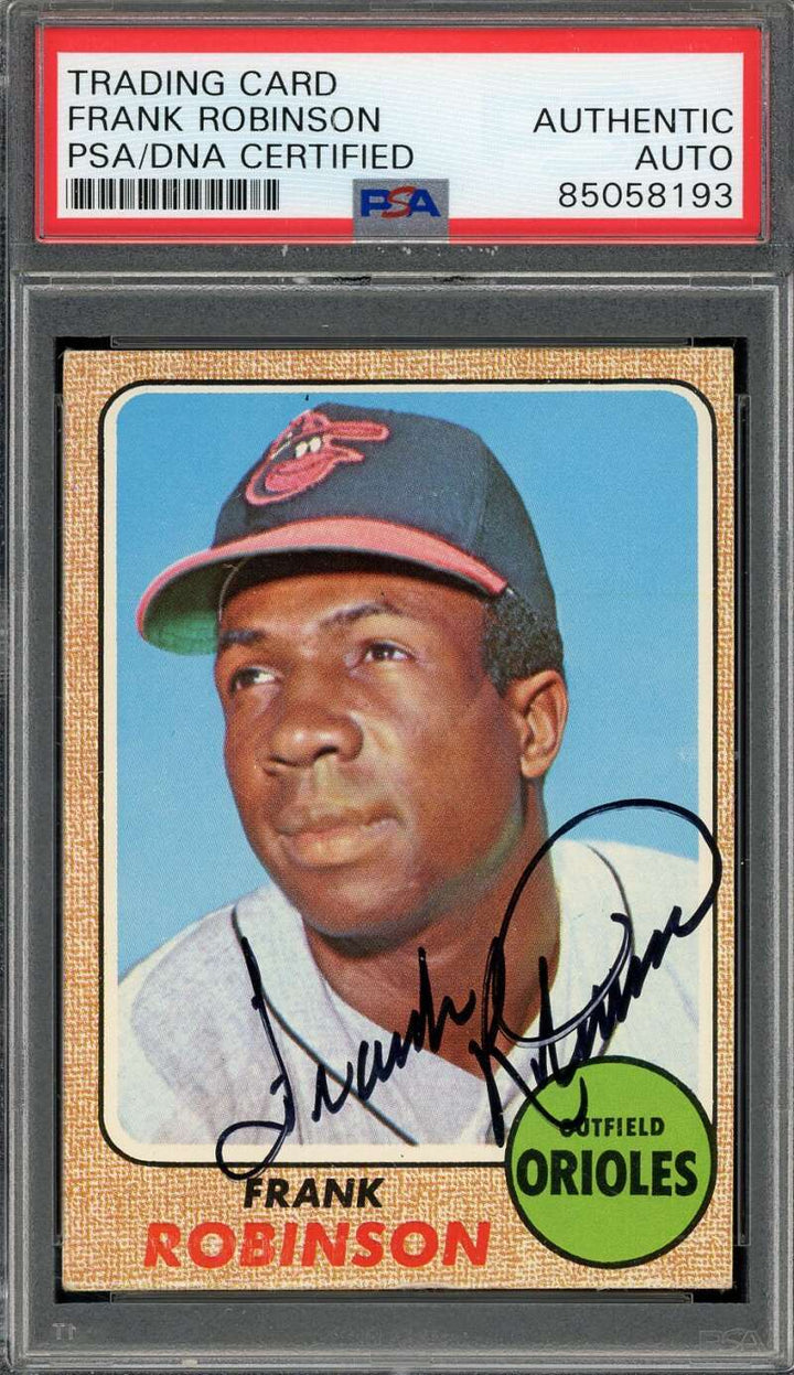 Frank Robinson PSA DNA Signed 1968 Topps Autograph
