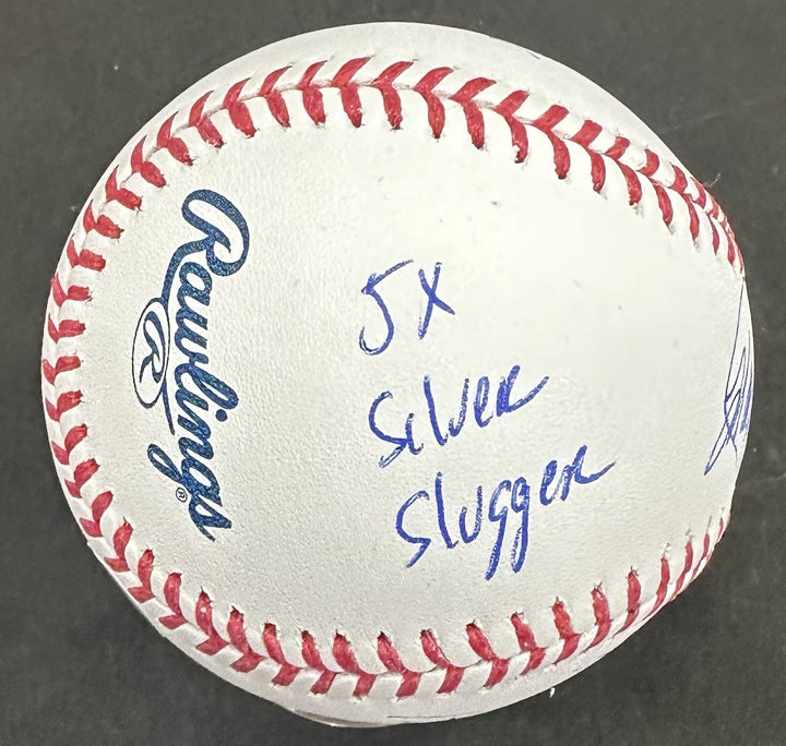 Jorge Posada Signed MLB 6 Career Stat Baseball LE /20 NY Yankees Auto JSA COA