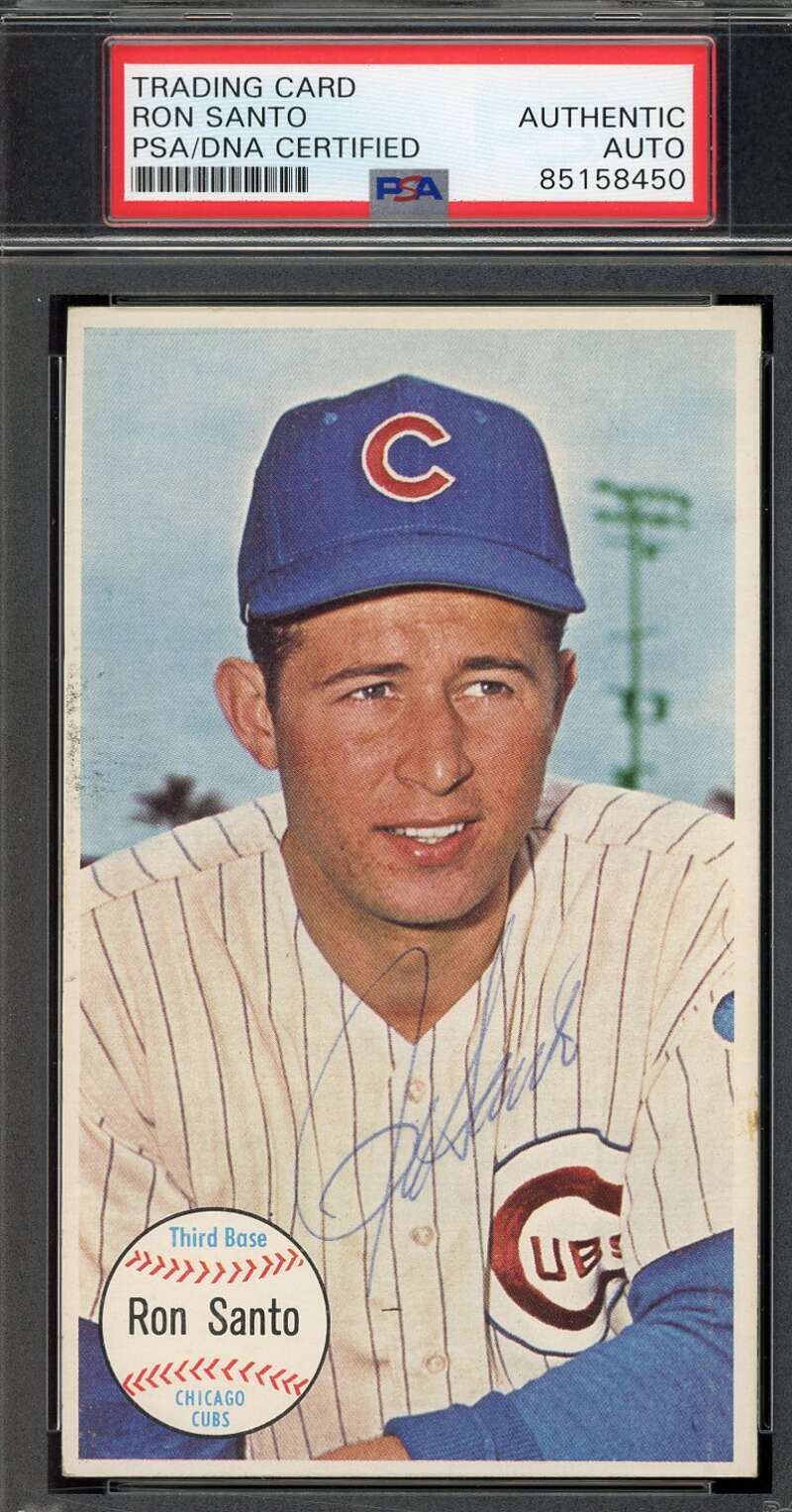 Ron Santo PSA DNA Coa Signed 1964 Topps Giants Autograph