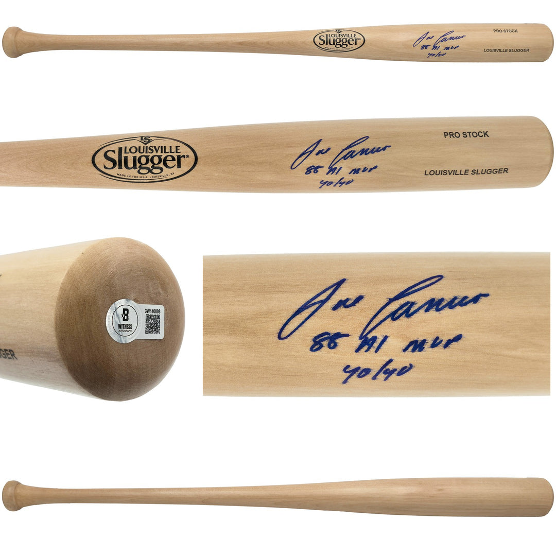 Jose Canseco Auto Blonde L Slugger Pro Stock Baseball Bat "88 MVP 40/40" Beckett