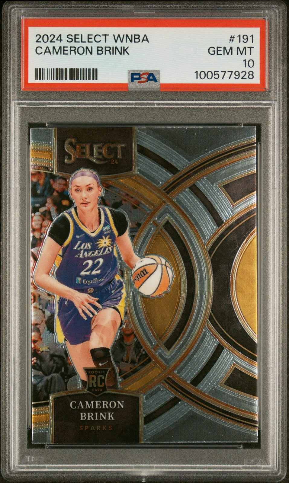 Graded 2024 Panini Select WNBA Cameron Brink #191 Rookie Basketball Card PSA 10