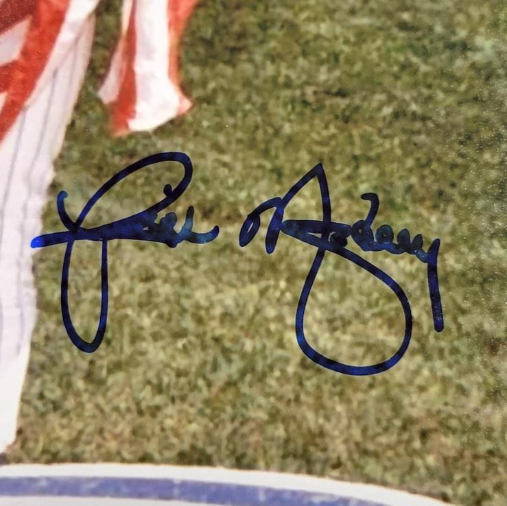 Rick Monday autograph signed 8x10 Photo Cubs American Flag ~ Beckett BAS WIT